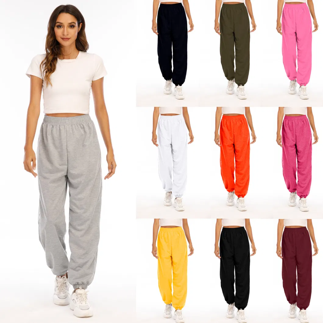 Women Fashionable Comfort Soft Open Leg Fleece Sweatpants Yoga Pants Women Sports Workout Sweatpants