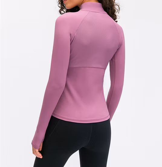 Feminino zíper yoga esportes ginásio fitness esportes atléticos ativo pilates usar jaqueta de corrida