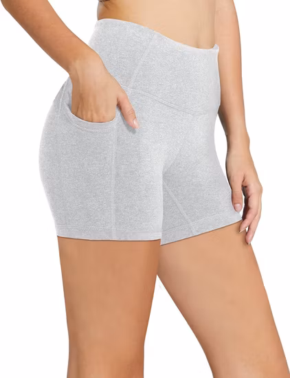 Shorts de motociclista de ginástica de treino de vôlei de corrida de ioga de cintura alta